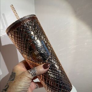 Starbucks  Tumbler Copper Textured Iridescent Venti Cold Cup